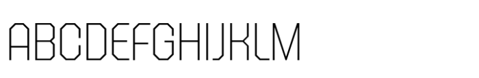Octagonica Extra Light Font UPPERCASE