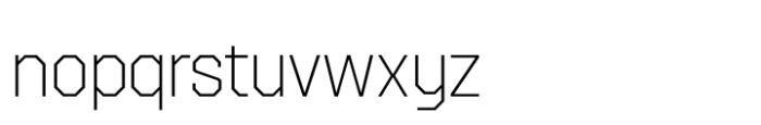 Octagonica Extra Light Font LOWERCASE