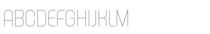 Octagonica Hairline Font UPPERCASE