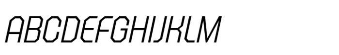 Octagonica Light Italic Font UPPERCASE