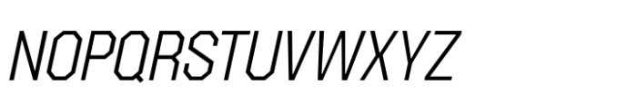 Octagonica Light Italic Font UPPERCASE
