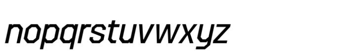 Octagonica Regular Italic Font LOWERCASE