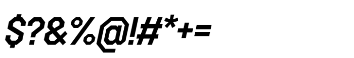 Octagonica Semi Bold Italic Font OTHER CHARS