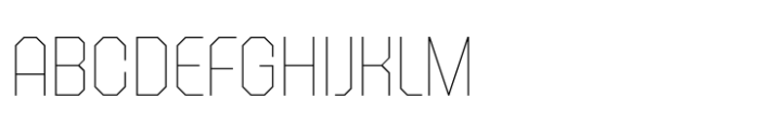 Octagonica Thin Font UPPERCASE