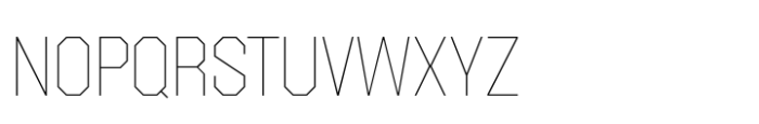 Octagonica Thin Font UPPERCASE