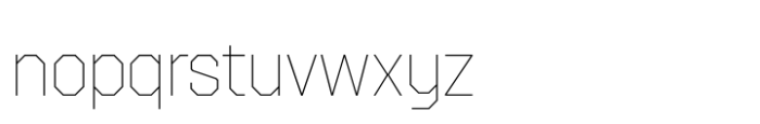 Octagonica Thin Font LOWERCASE