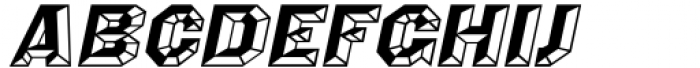 Octagonist JNL Oblique Font UPPERCASE