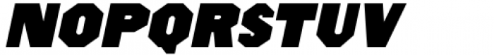 Octagonist JNL Solid Oblique Font UPPERCASE