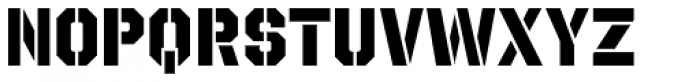 Octin Stencil Heavy Font LOWERCASE