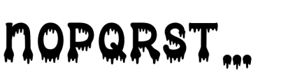 October Nightmare Regular Font UPPERCASE