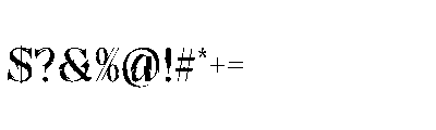 Ocular Doom Font OTHER CHARS