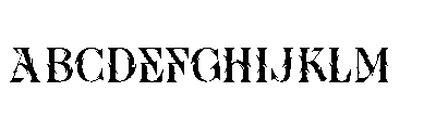 Ocular Doom Font UPPERCASE