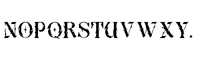 Ocular Doom Font UPPERCASE