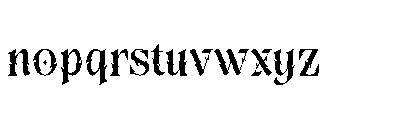 Ocular Doom Font LOWERCASE