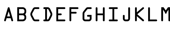 OCR A Extended Font UPPERCASE