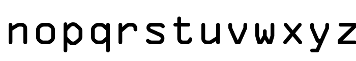 OCR A Extended Font LOWERCASE
