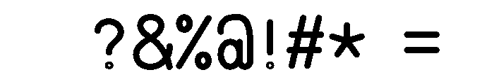 OCR NONMONO REGULAR Font OTHER CHARS
