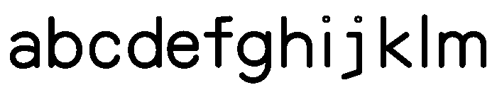 OCR NONMONO REGULAR FONT
