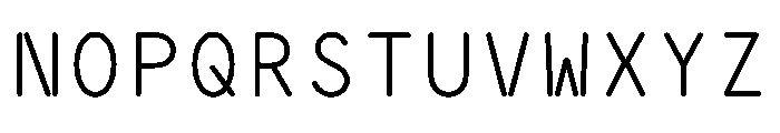 OCR PBI Site Font UPPERCASE
