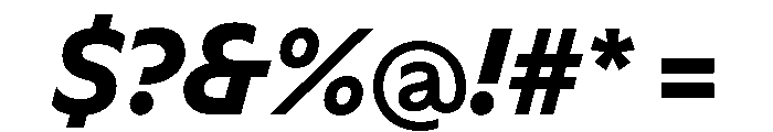Ocalie BoldItalic Font OTHER CHARS
