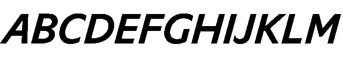 Ocalie MediumItalic Font UPPERCASE