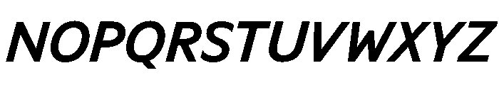 Ocalie MediumItalic Font UPPERCASE