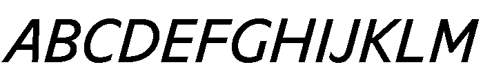 Ocalie RegularItalic Font UPPERCASE