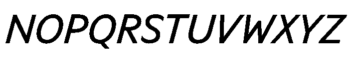 Ocalie RegularItalic Font UPPERCASE
