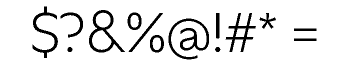 Ocalie Thin Font OTHER CHARS
