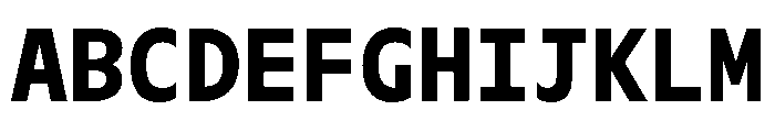 OcalieMono Bold Font UPPERCASE