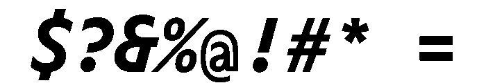 OcalieMono BoldItalic Font OTHER CHARS
