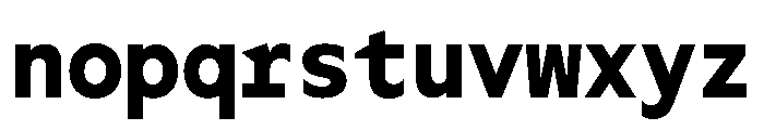 OcalieMono Bold Font LOWERCASE