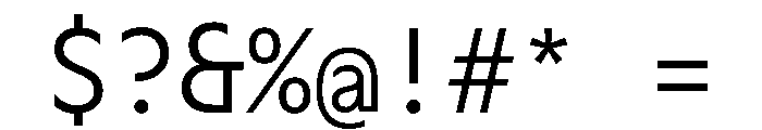 OcalieMono Light Font OTHER CHARS