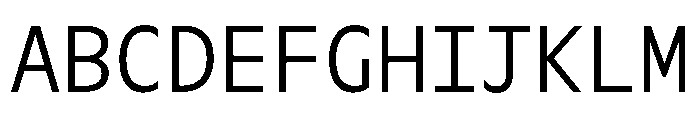 OcalieMono Light Font UPPERCASE