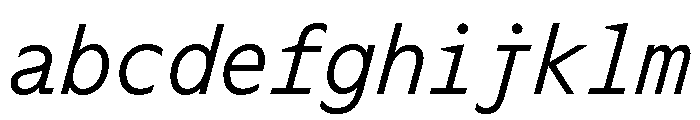 OcalieMono LightItalic FONT