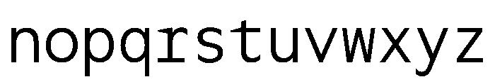 OcalieMono Light Font LOWERCASE