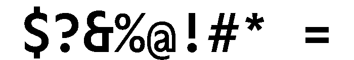 OcalieMono Medium Font OTHER CHARS