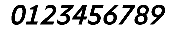 OcalieMono MediumItalic Font OTHER CHARS
