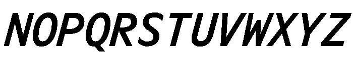 OcalieMono MediumItalic Font UPPERCASE