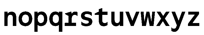 OcalieMono Medium Font LOWERCASE
