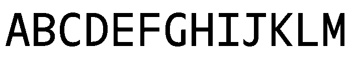 OcalieMono Regular Font UPPERCASE