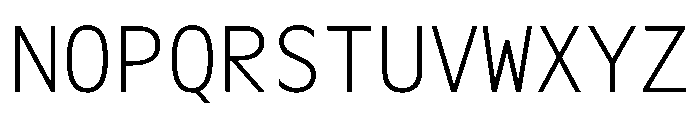 OcalieMono Thin Font UPPERCASE