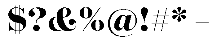 Oceanic Bold Font OTHER CHARS