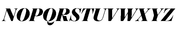 Oceanic ExtraboldItalic Font UPPERCASE