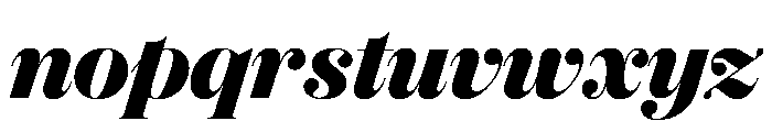 Oceanic ExtraboldItalic Font LOWERCASE
