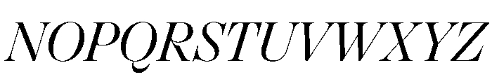 Oceanic LightItalic Font UPPERCASE