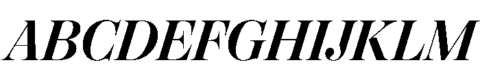 Oceanic MediumItalic Font UPPERCASE