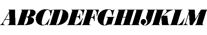 Oceanic PosterItalic Font UPPERCASE