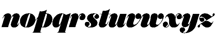 Oceanic PosterItalic Font LOWERCASE