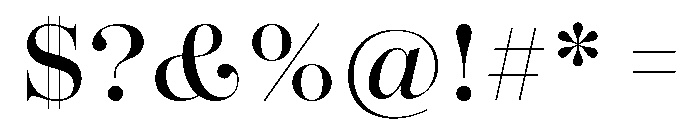 Oceanic Regular Font OTHER CHARS